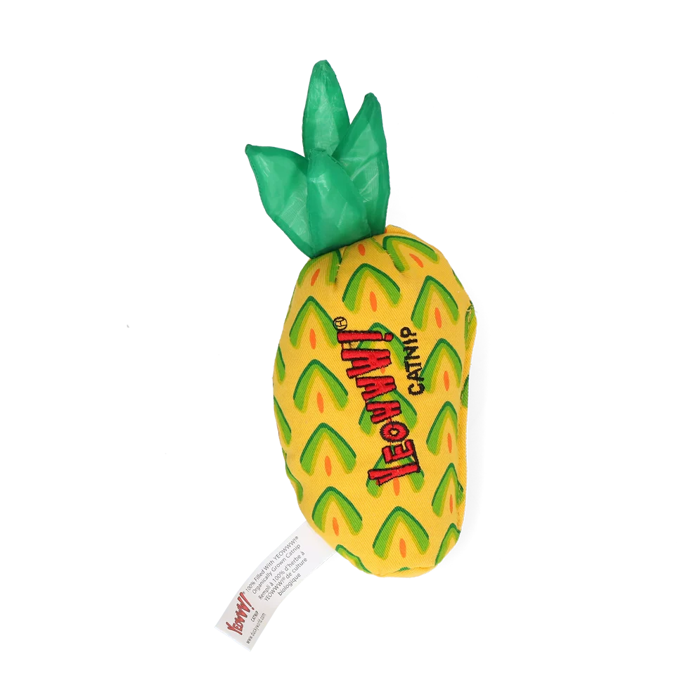 Jouet pour chat Ananas à l’herbe à chat, 17,7 cm – Yeowww! Pineapple – Image 2