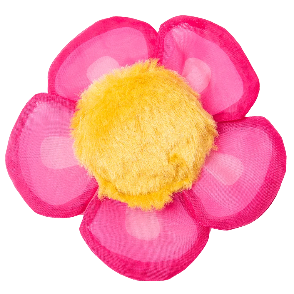 Fleur à jouer pour chats avec herbe à chat et pétales bruissants, rose – Yeowww! Daisy's Flower Tops – Image 2