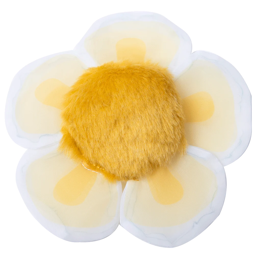 Fleur jouet pour chat avec herbe à chat et pétales crépitants, blanche – Yeowww! Daisy's Flower Tops – Image 2