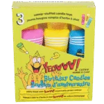 Jouets pour chat, bougies d’anniversaire à l’herbe à chat, 3 pièces – Yeowww! Birthday Candles – Image 2