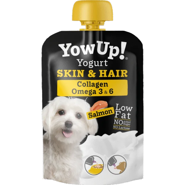 Complément à base de yaourt pour chiens au saumon et à l’huile de poisson – YowUp! Yogurt Dogs Skin & Hair Salmon