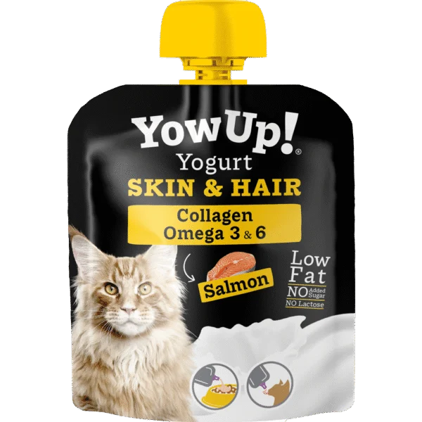 Yaourt pour chats au saumon, sans lactose – YowUp! Yoghurt Cats Salmon Skin & Hair