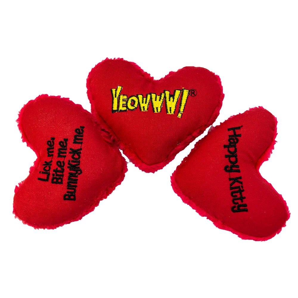 Cœur ludique pour chat à l’herbe à chat, 10 cm – Yeowww! Hearrrt Attack – Image 5