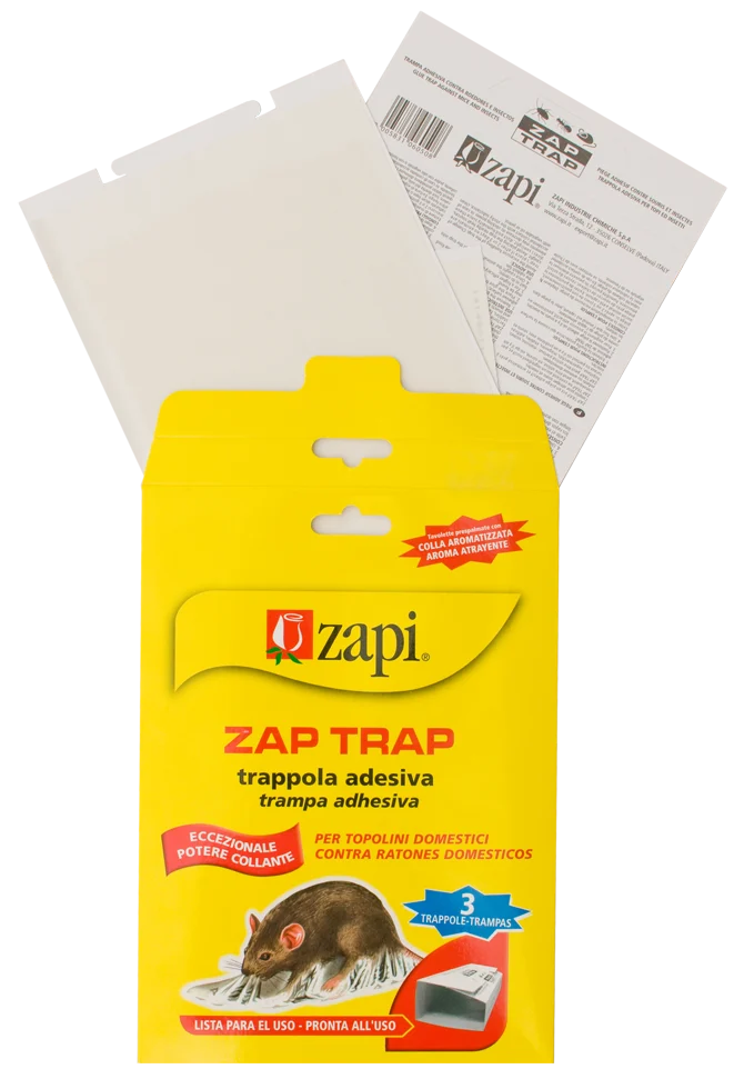 ZAPI020.png Piège englué pour souris et insectes rampants, 15 x 21 cm, 3 pièces – Zapi Zap Trap – Image 1