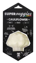 Jouet pour chien en TPR avec ouverture pour friandise, flottant – Zee.dog Super Veggiez The Cauliflower
