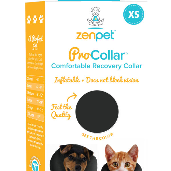 Collerette pour chiens XS, lavable, 15,2 cm – Zenpet ProCollar
