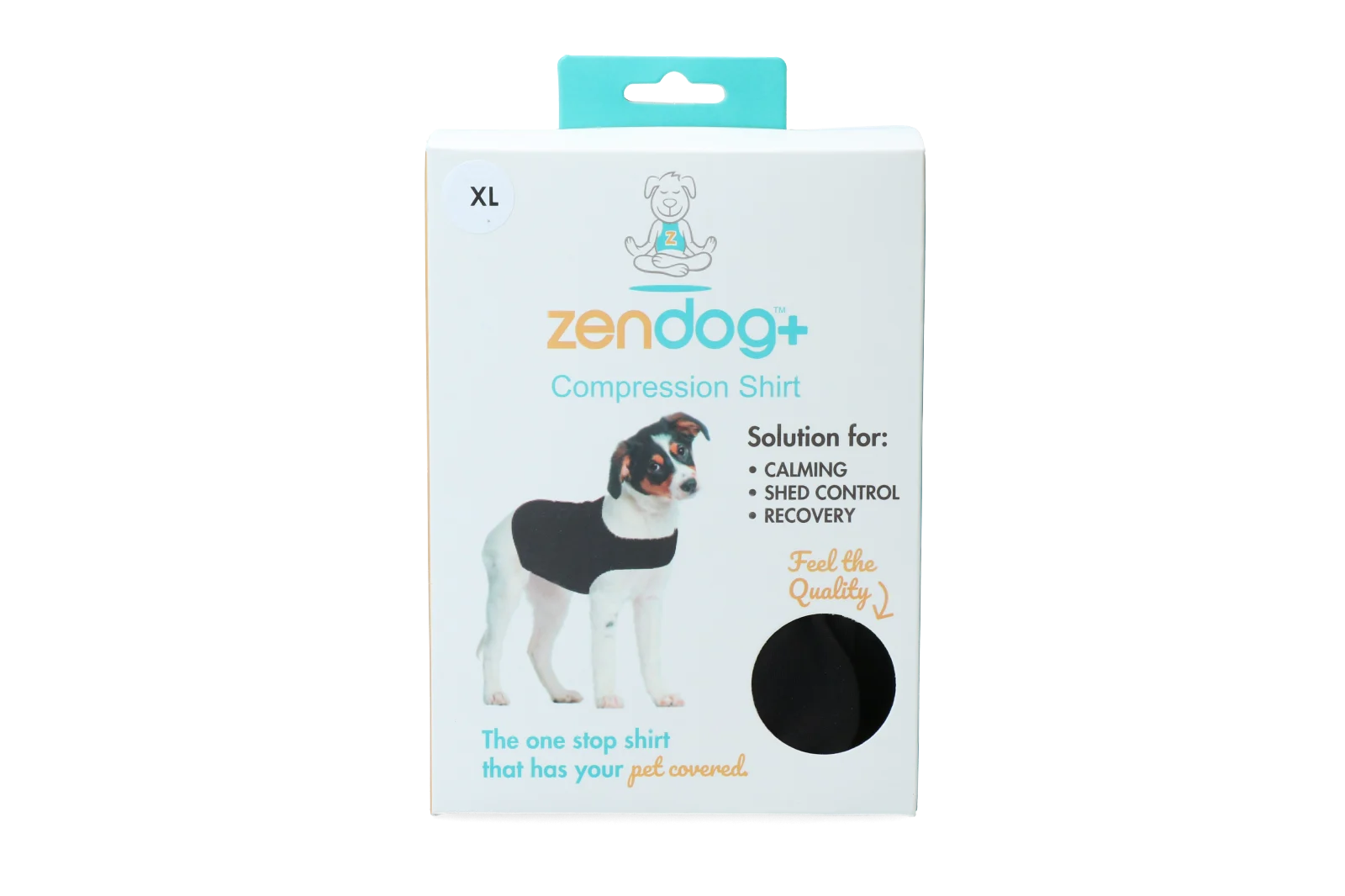 Gilet de compression pour chien XL, respirant, tour de poitrail de 61 à 71 cm – Zenpet ZenDog Compression Shirt – Image 1