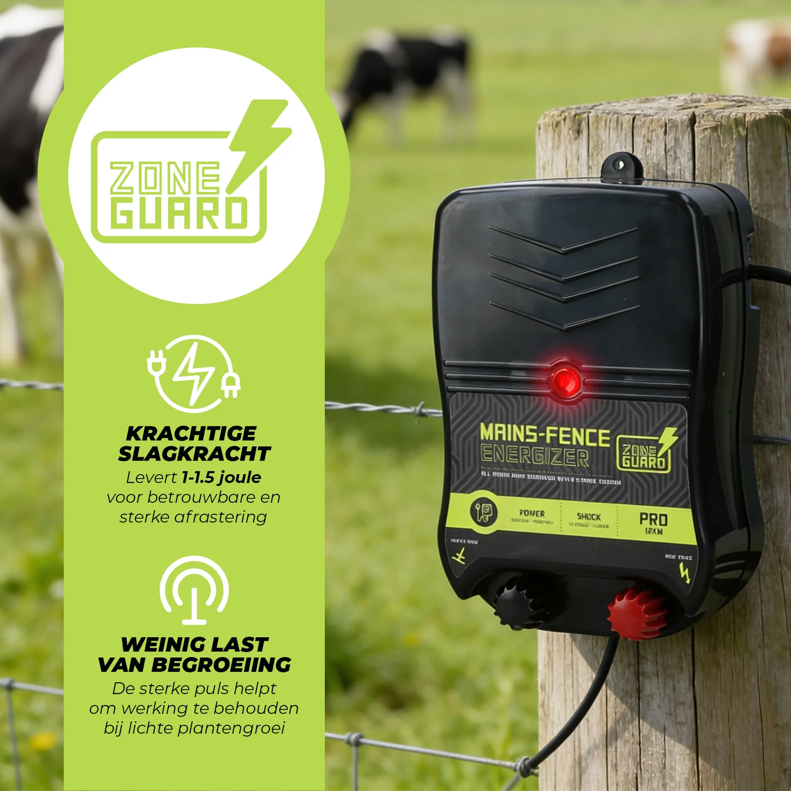 Électrificateur sur secteur – ZoneGuard Energizer Pro 12 km – Image 3