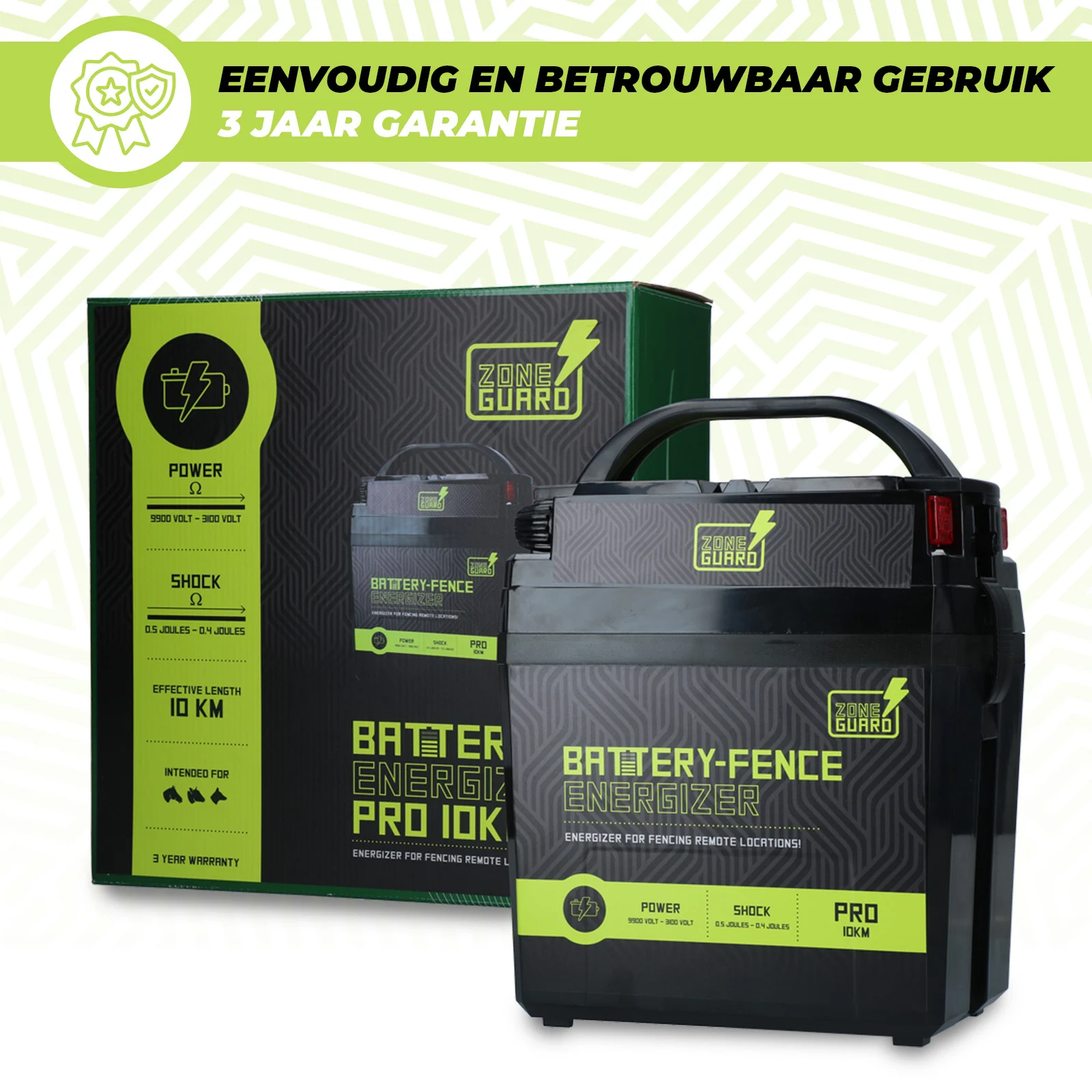 Électrificateur sur pile 9 V – ZoneGuard Battery Energizer Pro 10 km – Image 5