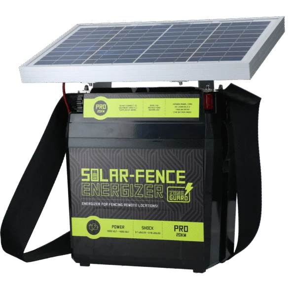 Électrificateur de clôture à énergie solaire – ZoneGuard Solar-Fence Energizer Pro 20 km