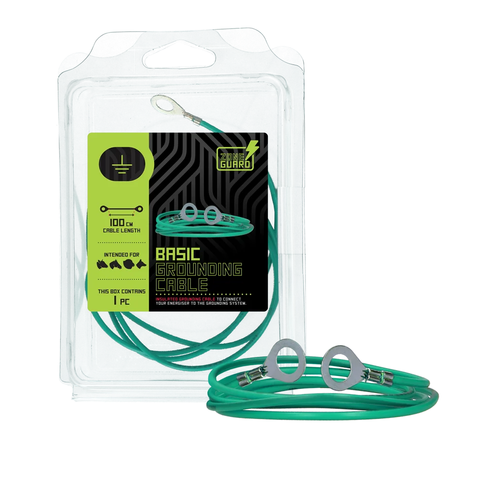 Câble de raccordement à la terre avec 2 boucles, 100 cm – ZoneGuard Basic – Image 2