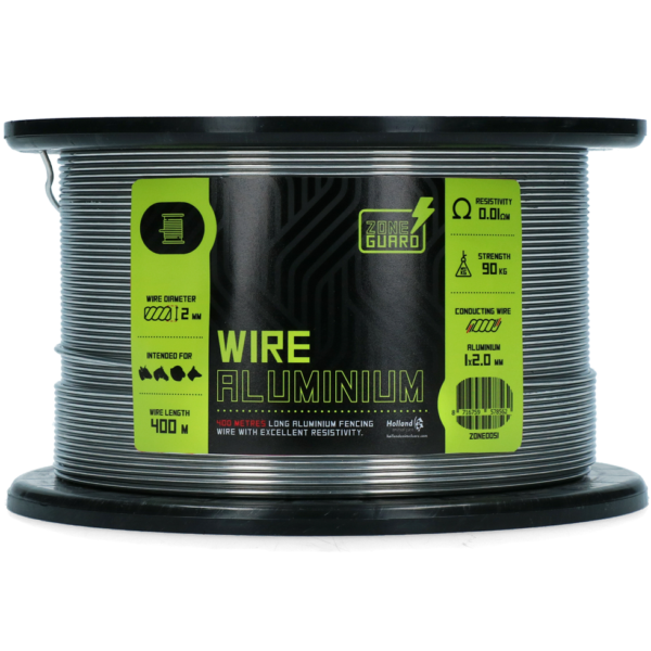 Fil électrifiable en aluminium 2 mm, 400 m – ZoneGuard Basic