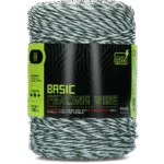 Fil de clôture 3 mm, blanc et vert foncé, 400 m – ZoneGuard Basic