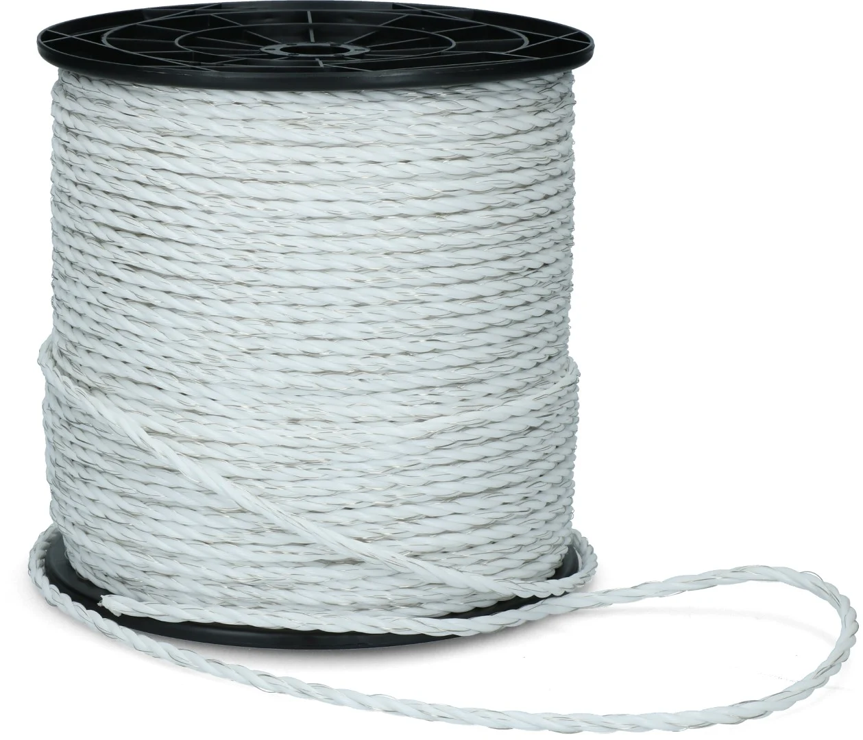 Corde électrifiable 6 mm blanche avec fils en inox et en métal léger, 200 m – ZoneGuard Plus – Image 2