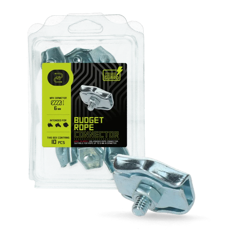 Connecteur pour corde électrifiable de 6 mm, 10 pièces – ZoneGuard Budget