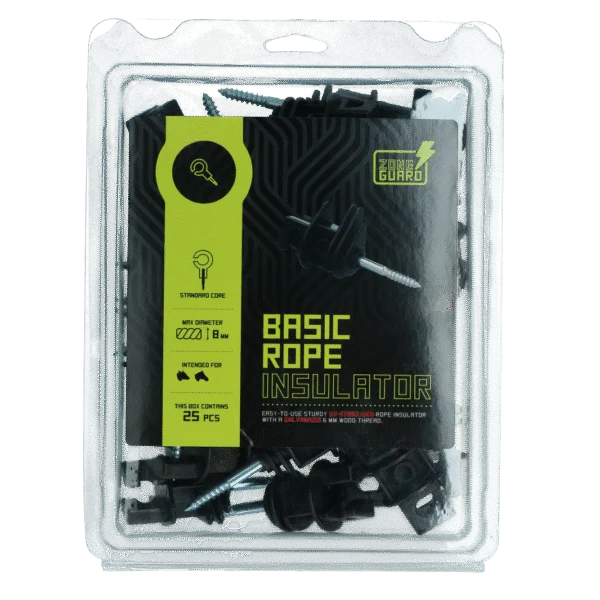 Isolateur annulaire avec âme de 6 mm pour corde jusqu’à 8 mm, 25 pièces – ZoneGuard