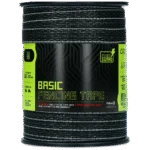 Ruban électrifiable 20 mm noir avec 9 fils en acier inoxydable, 200 m – ZoneGuard Basic – Image 2