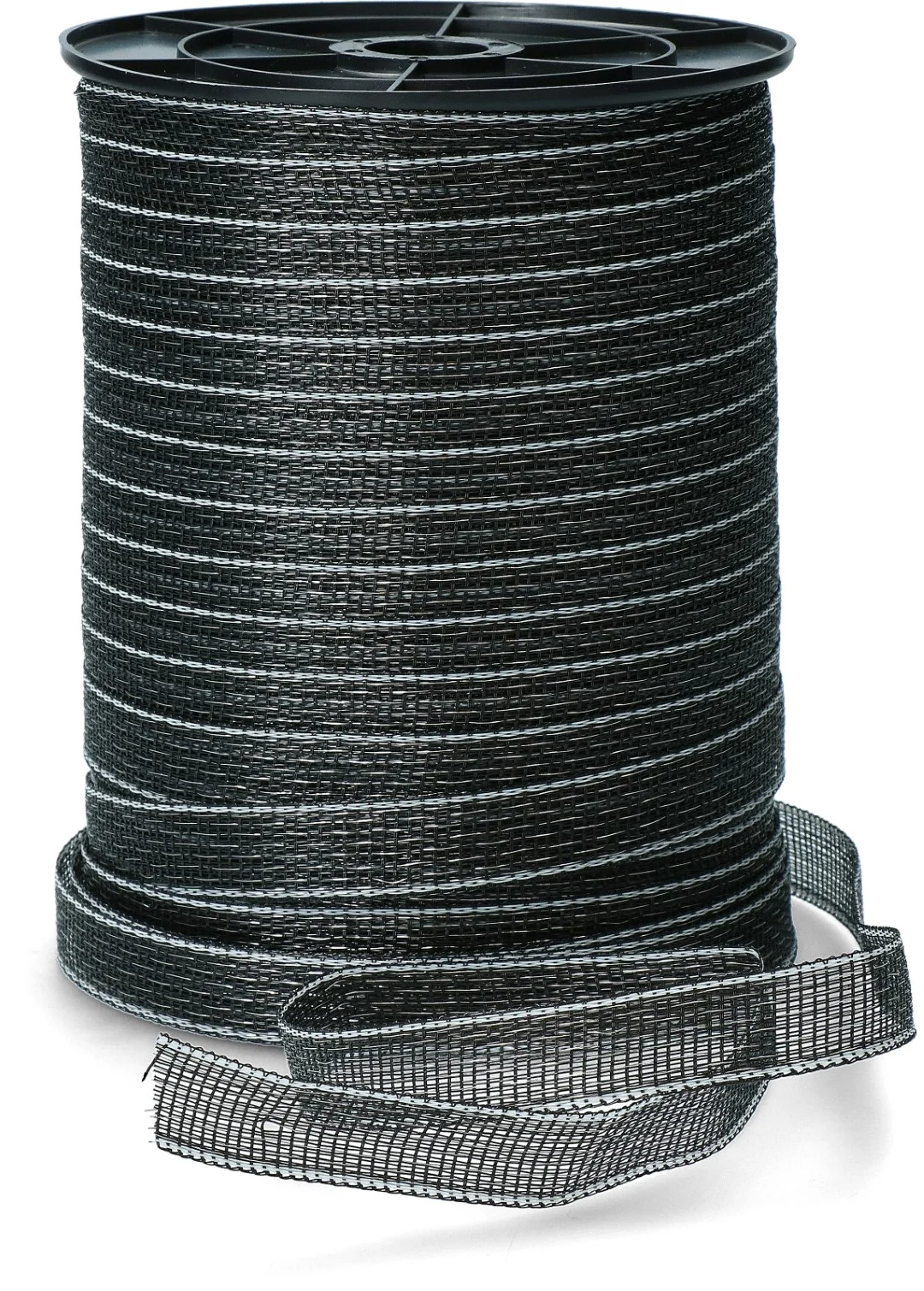 Ruban électrifiable 20 mm noir avec 9 fils en acier inoxydable, 200 m – ZoneGuard Basic – Image 1