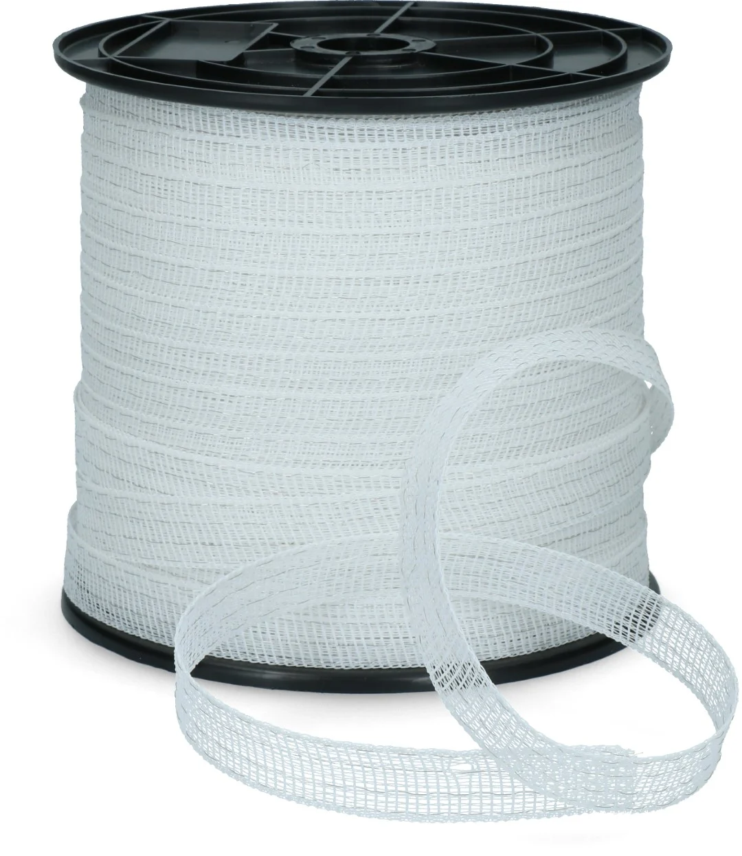 ZONE01142.jpg Ruban électrifiable 20 mm blanc avec 4 fils en acier inoxydable, 200 m – ZoneGuard Basic – Image 1