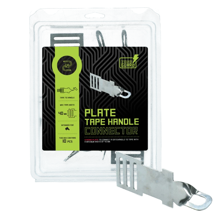 Raccord pour ruban et poignée de portail en acier inoxydable, jusqu’à 40 mm, 10 pièces – ZoneGuard