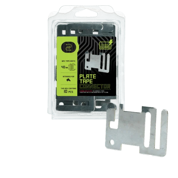 Plaque de début et de fin pour ruban jusqu’à 40 mm, acier inoxydable, 10 pièces – ZoneGuard