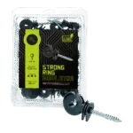 Isolateur anneau avec âme traversante, noir, 25 pièces – ZoneGuard Strong – Image 2