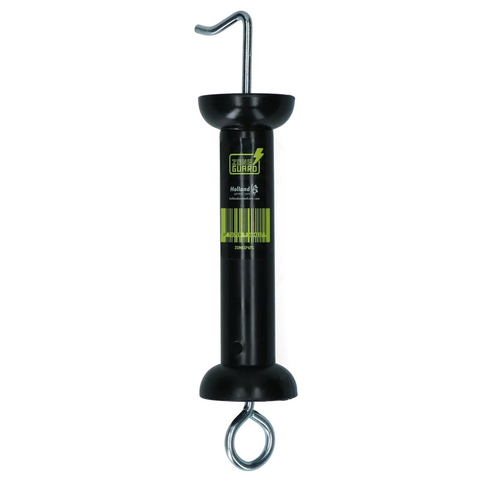 Poignée de portail avec crochet extra large, noire – Poignée de portail ZoneGuard Basic plus – Image 1