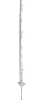 Piquet de clôture en plastique, 105 cm, blanc – ZoneGuard