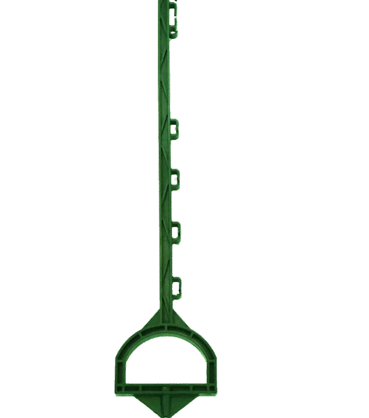 Piquet à enfoncer avec repose-pied, 115 cm, vert – ZoneGuard