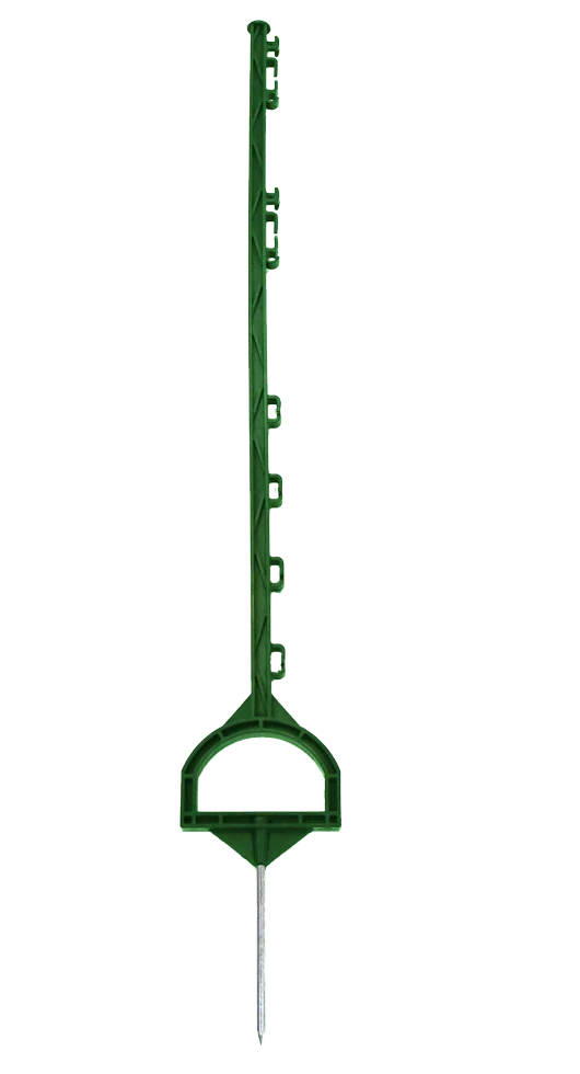 Piquet à enfoncer avec repose-pied, 115 cm, vert – ZoneGuard – Image 1