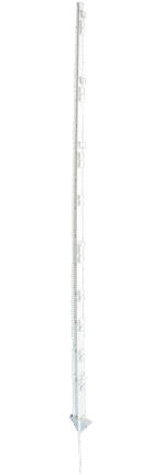 Piquet à enfoncer en plastique, 150 cm, blanc – ZoneGuard