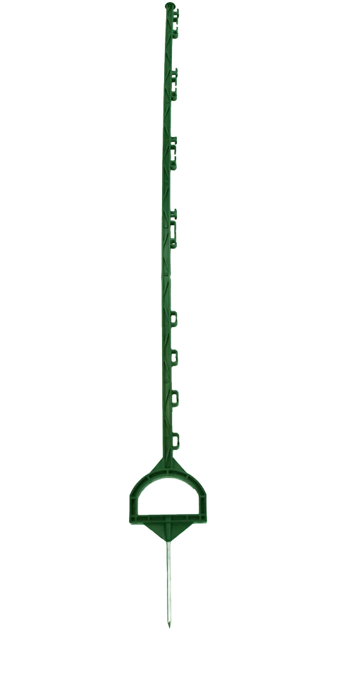 Piquet à enfoncer avec étrier, 155 cm, vert – ZoneGuard