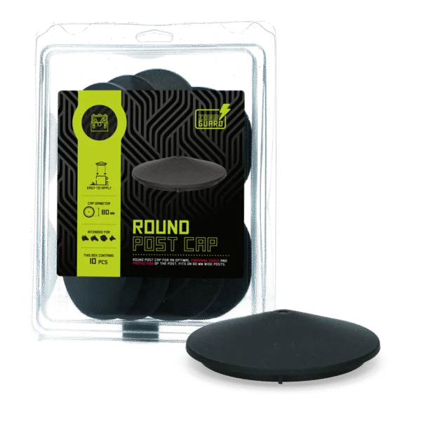 Capuchon rond pour piquet 80 mm avec trou de fixation – ZoneGuard