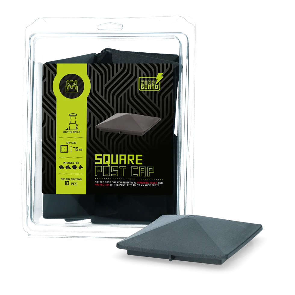 Chapeau de poteau carré 75 mm – ZoneGuard – Image 1