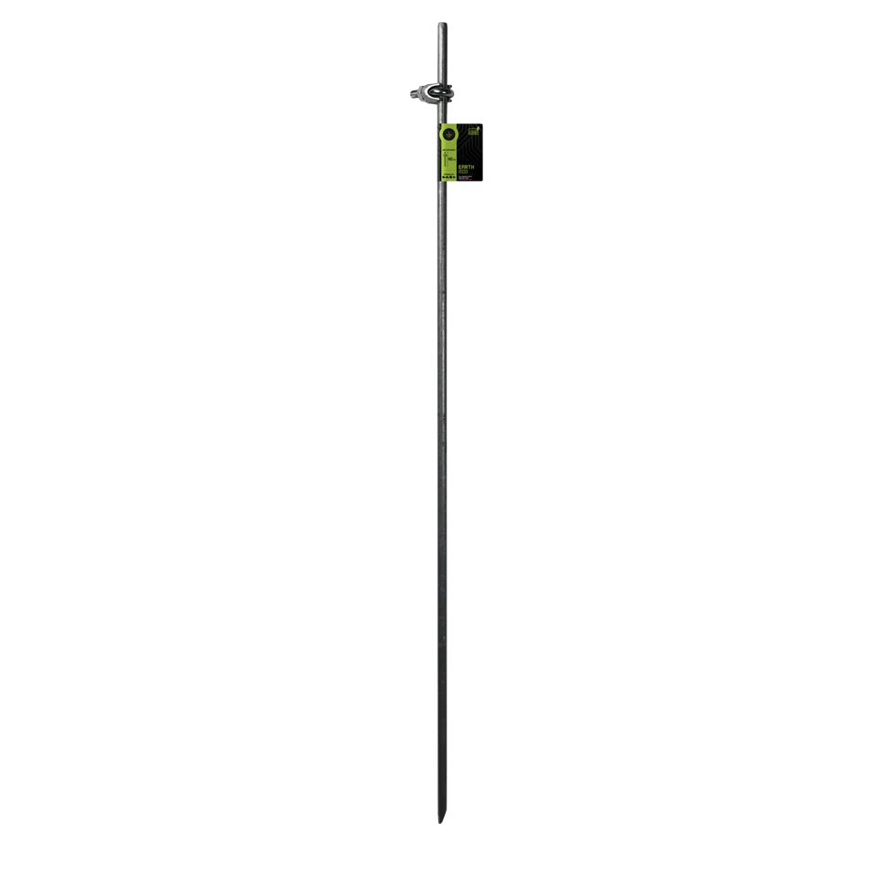 Piquet de terre galvanisé avec pince, 1 m – ZoneGuard – Image 3