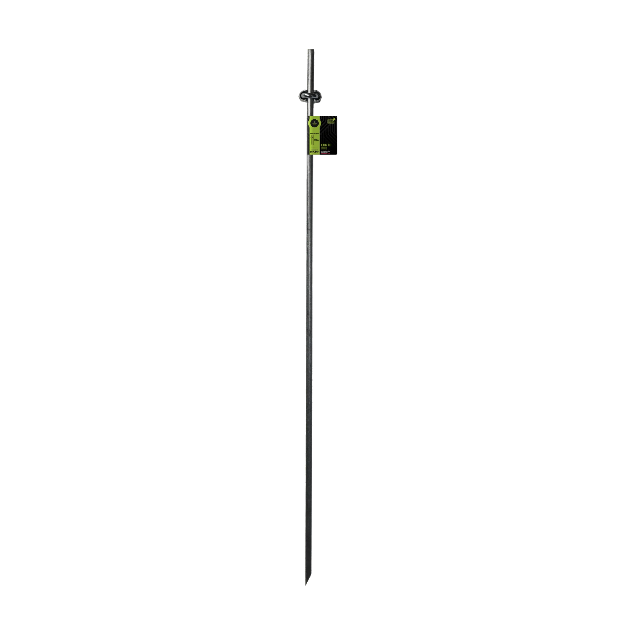 Piquet de terre galvanisé avec pince, 1 m – ZoneGuard – Image 1