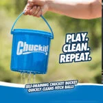 Set de balles pour chien avec seau et trous de drainage, 8 balles M – Chuckit! Bucket – Image 5