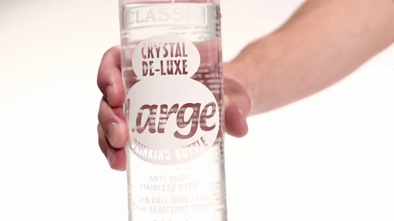 Bouteille à eau en plastique pour rongeurs, 600 ml – Classic Crystal Deluxe – Image 2