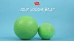 Balle de rapport pour chien, orange et blanc, 15 cm – Jolly Pets Jolly Soccer Ball – Image 3