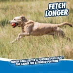 Jouet de traction pour chien avec balle de tennis et ruban, ø 6 cm – Chuckit! Ultra Tug M – Image 4