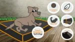 Couchage pour chien avec surface imprégnée et dessous antidérapant, gris S 65 x 50 cm – Bodyguard Royal Bed – Image 5